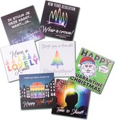 Kerstkaarten bundel - Kerst kaart - Kaarten - Wenskaart - Gay - LGBT+ - Regenboog