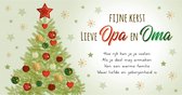 Kaart - Kerst - Intense - Fijne kerst lieve opa & oma - KIP17-B - 226x119mm