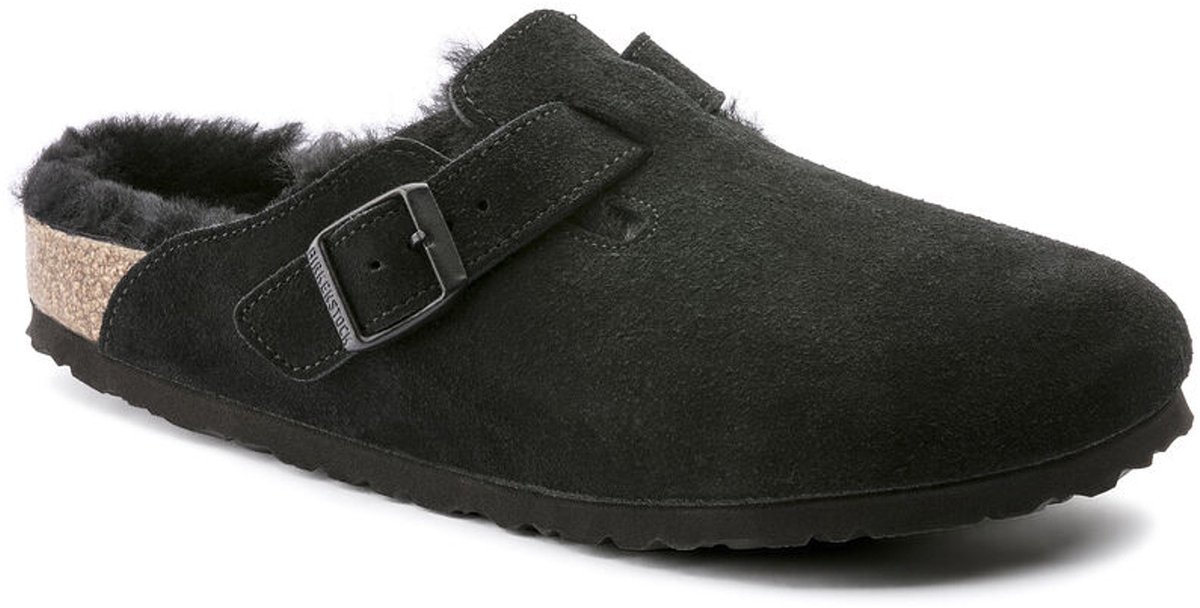 Birkenstock Boston Narrow Dames Clogs Zwart