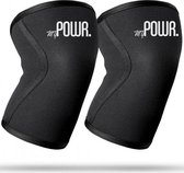 MYPOWR. Knee Sleeves Powerlifting - Brace - Knieband - 5mm - Twee Stuks - Crossfit - Fitness