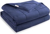 Lamiver Verzwaringsdeken - Verzwaringsdeken Kind - Weighted Blanket - Verzwaarde Deken - 3,2kg - 100 x 150cm  - Grijs / Blauw