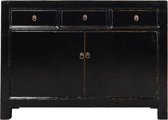 Fine Asianliving Antiek Chinees Dressoir Zwart Glanzend B130xD39xH87cm Chinese Meubels Oosterse Kast