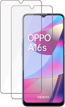 2x Oppo A16 Glas Screenprotector - Beschermglas Oppo A16 / A16s Screen Protector Glas