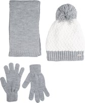 Kitti 3-Delig Winter Set | Muts met Fleecevoering - Sjaal - Handschoenen | 9-15 Jaar Meisjes | Schoonheid-03 (K2180-05)