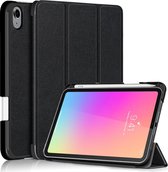 Arara Hoes Geschikt voor iPad Mini 6 (6e generatie) 2021 Tri-Fold book case (8.3 inch) - Zwart