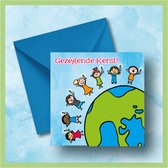 Kerstkaarten - Met envelop - 5x15cm - Ere zij God - Christelijk - Bijbel - Geloof - De Wonderwolk - 5 stuks