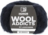 Lang Yarns Wooladdicts Honor  kleur donkerblauw - 1084.0025 - wol garen - haken - breien - breipakket - haakpakket- 50 gram per bol - Lang Yarns - pendikte 5.5 tot 6 - alpaca merino mix - vol