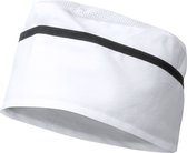 Toque adulte - cuisine - chapeau - ajustable - costume de chef - blanc avec bande noire