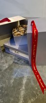 Mondain Flowerbox - Surprise - Kerstbox - Giftbox - Zilvere Box Goude Long Life Rozen - Met Lade
