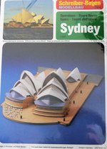 bouwplaat, modelbouw in karton, Opera gebouw te Sydney, schaal 1/300