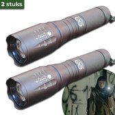 Militaire Zaklamp -LED-2 stuks-2000 Lumen-IP-65- by Unlimited Products