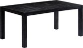 Eettafel 180x90x76 cm massief mangohout zwart