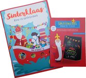 Sinterklaas sticker- , kleur- & doeboek "Pakjesboot 12" + Sinterklaas Kras & Toverblok 2x25 vel | Schoencadeau | Sint-tip