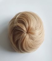 Haarstuk Knot Messy Bun scrunchie Elegant stijl natuurlijk Goud Blond mix Wit Blond