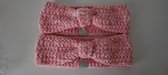 Baby / Kinder Haarband - meisje haarband - winter - 6-12 maanden - licht roze - Chenille ( handgemaakte Sweet Baby Bedstraw )