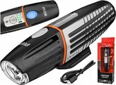 ProX 600 Lumen Fietslamp voorlicht - Fietsverlichting USB Oplaadbaar - Koplamp Fiets - LED Racefiets / Mountainbike