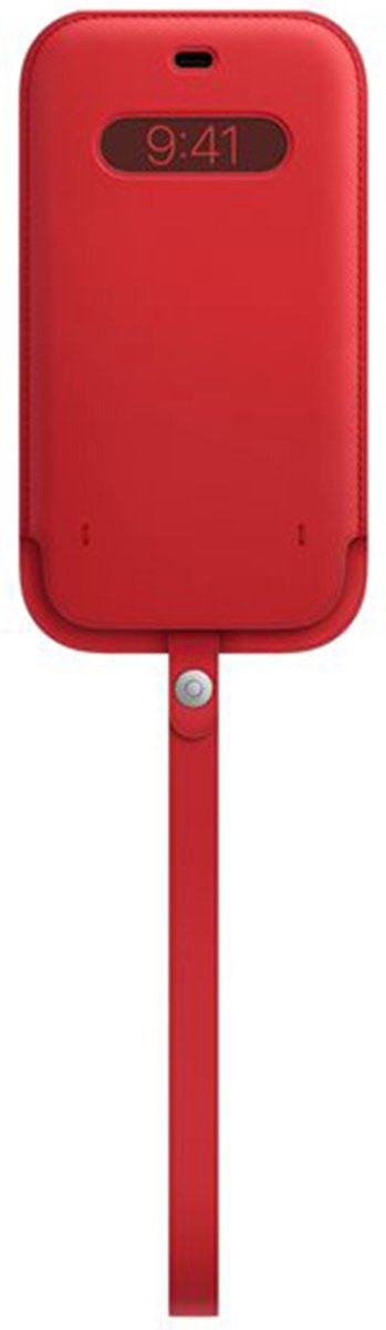 Apple - Leren hoesje met Koord - MagSafe - iPhone 12 Pro Max - rood