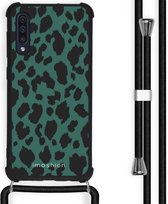 iMoshion Design hoesje met koord voor de Samsung Galaxy A50 - Luipaard - Groen / Zwart