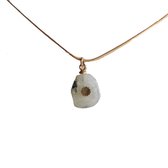 RVS ketting | snake kettinkje met edelsteen en ster | goud | Dames