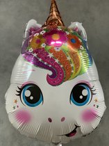 Ballon Unicorn 46cm - ballon licorne - ballon en aluminium - hélium/air - fête de la licorne - party des filles - rose - ballon en aluminium