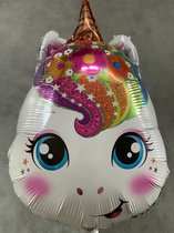 Unicorn ballon 46cm - eenhoorn ballon - folie ballon