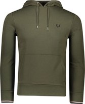 Fred Perry Sweater Groen Normaal - Maat M - Heren - Herfst/Winter Collectie - Katoen;Polyester