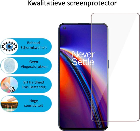 Geschikt voor OnePlus Nord 2 / Nord CE Screenprotector - Screenprotector geschikt voor OnePlus Nord 2 / Nord CE Beschermglas - 1 Stuk