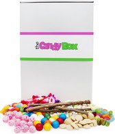 Snoep mix pakket & Snoepgoed doos - The Candy Box - Oud Hollands Tof - 0.5 Kg Uitdeel en verjaardag cadeau: Jelly beans, Manna, Kauwgombal, Framboosjes, Fruit mix, Advocaat Toffee, Haverstropitten, Zoethout