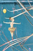 Danseresje, - ansichtkaart zonder envelop  - verjaardag - meisje - kind - dans - succes