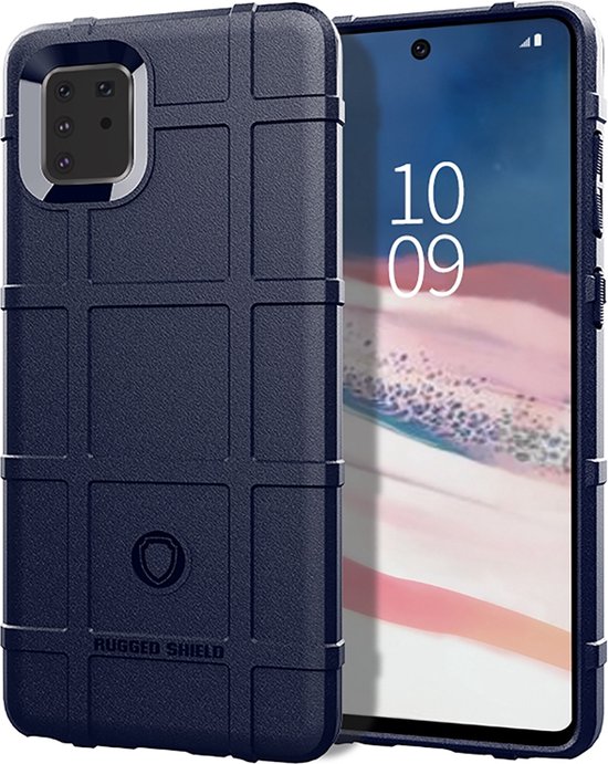 Samsung Galaxy Note 10 Lite Hoesje Rugged Shield Tpu Case Blauw 
