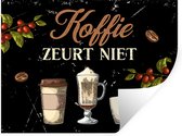 Stickers Stickers muraux - Café - Mugs - Citations - 40x30 cm - Feuille adhésive - Cadeau pour femme - Cadeau pour mari