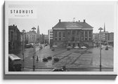 Walljar - Stadhuis Groningen '71 - Muurdecoratie - Canvas schilderij