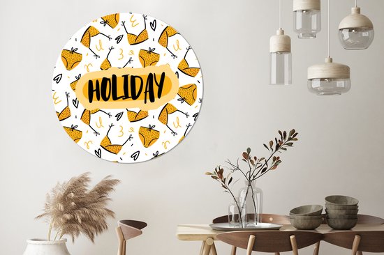 WallCircle - Tableau - Summer Xxl - Multicolore - 120 X 120 Cm