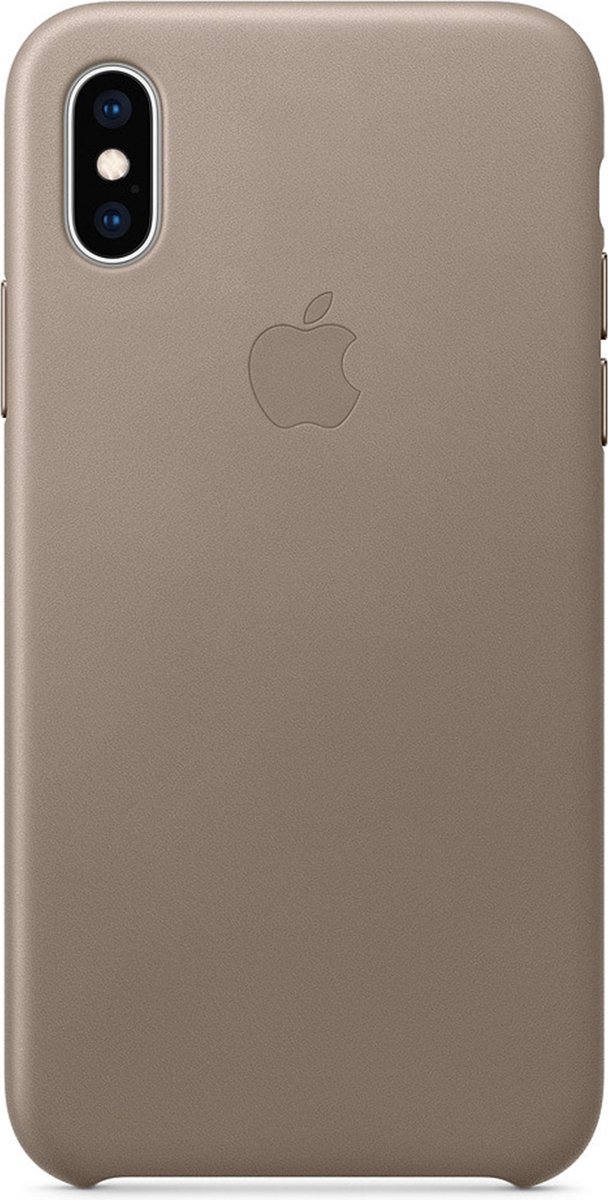 Apple Leren Hoesje voor iPhone Xs Max - Beige