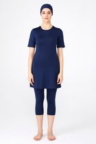 Burkini Adasea, muslim swimwear, dames , Neutral blauw, maat 50