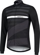 Rogelli Stripe Fietsjack Winter - Heren - Zwart, Wit - Maat S