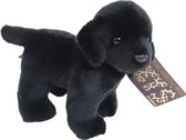 Boony -  Natural Decoration - Labrador pluche staand - zwart - 20 cm