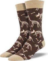 Fossielen dinosaurus sokken | Dino sokken met skeletten | maat 37/42