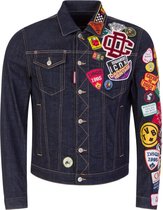 Dsquared Navy Icon Patch Denim Jacket