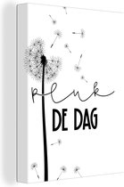 Citations de peinture sur toile - Saisir le jour - Bloem - 30x40 cm - Décoration murale