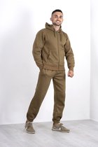 JC Blue Kaki Bruin Trainingspak heren – Tracksuit heren - Joggingpak heren – Maat L