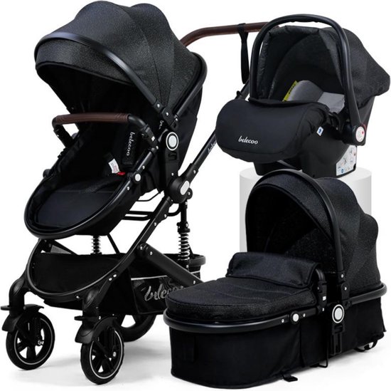 Noiller Premium 3 In - Baby wagen - Kinderwagen met en wieg - Baby... | bol.com