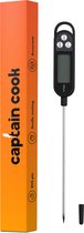 Captain Cook Keukenthermometer - Inclusief kookboek - Vleesthermometer - BBQ thermometer- Suikerthermometer - Kernthermometer