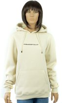 Powerfully Hoodie Geborduurd Desert Sand - Creme - Dames – Maat M