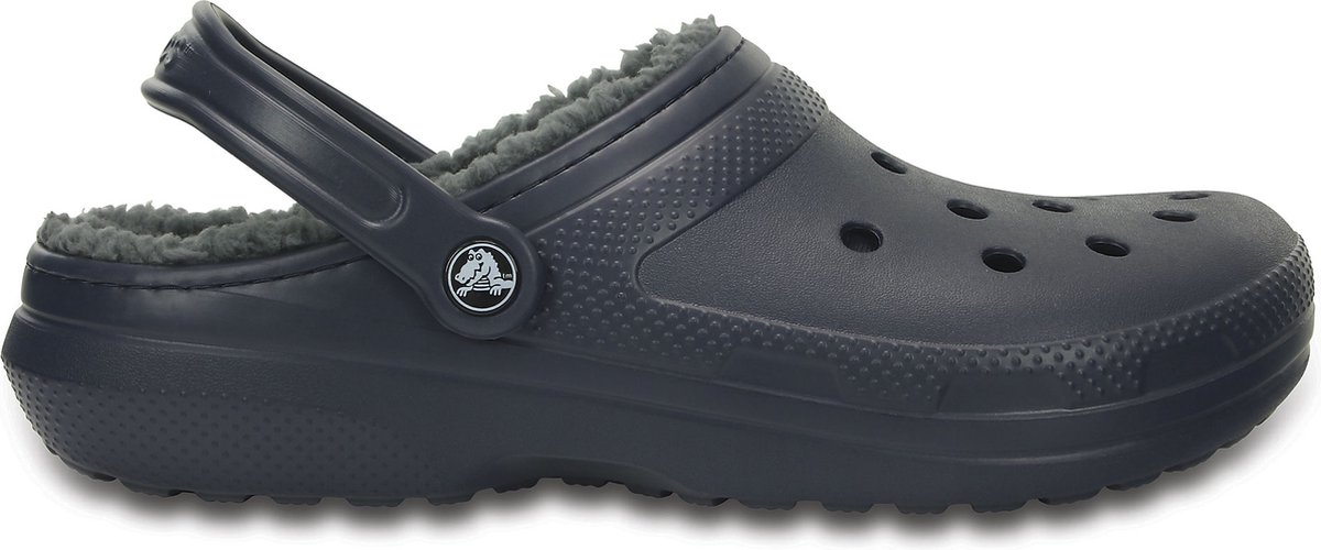 Crocs - Classic Lined Clog - Instap Sandaal - 41 - 42 - Blauw