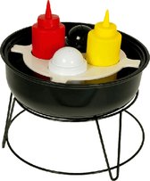Saus organizer - Mayonaise fles - Ketchup fles - Combi deal - Zout en peper - Potjes - Organizer - Barbecue model - LIMITED EDITION