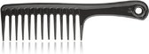 HairCare - Peigne large - Peigne à cheveux - 24,5 cm - Zwart - Salon de coiffure - Coiffeur