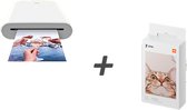 Xiaomi printer Combideal inclusief 20 stuks extra printpapier (t.w.v. €24,95) - Fotoprinter - Fotoprinter voor smartphone - printer - inclusief 25 stuks papier - sprocket - inktloo