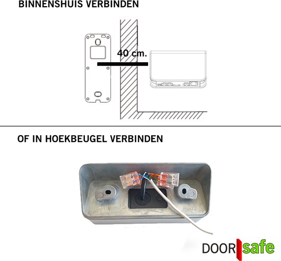 Doorsafe 6700 PRO - Professionele internet deurbel met camera - FHD 2MP - gratis lokale opslag op 32Gb SD-kaart - internet via WiFi of netwerkkabel - bewegingsmelder met lichaamsdetectie & instelbare activiteitenregio van Doorsafe — afbeelding 5