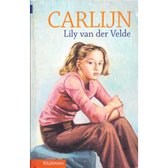 Boekcover van 'Carlijn' met een meisje in roze trui en bruine broek.